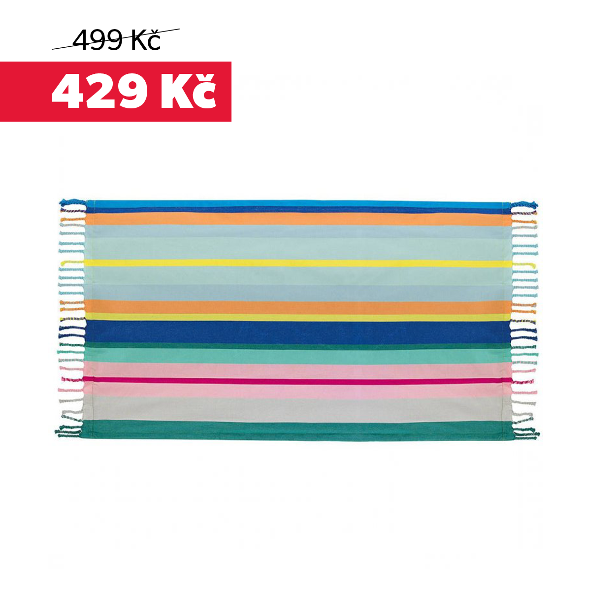 Plážová osuška MAUI, barevné pruhy, 170 x 90 cm, REMEMBER